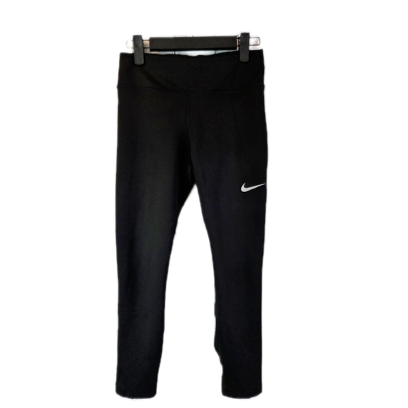 Nike Pants - Nike Women's Black Leggings with White Swoosh